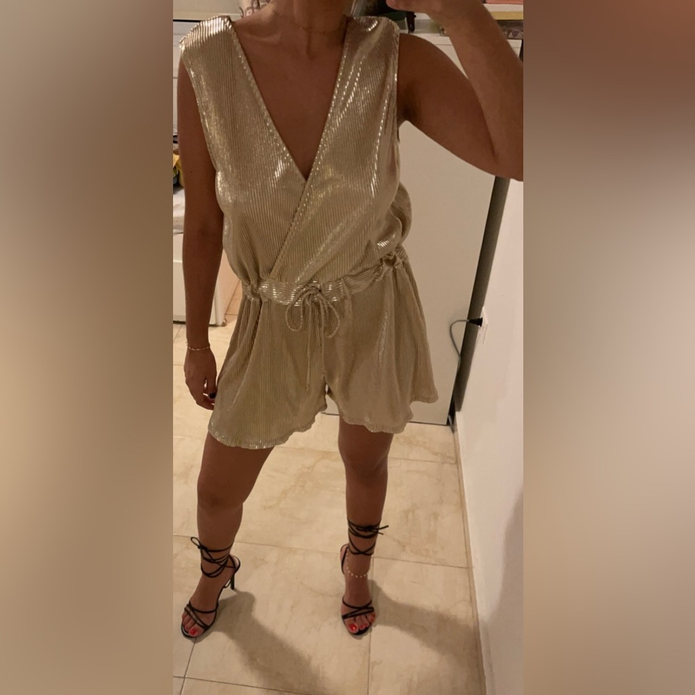 Gold Romper Never Worn
